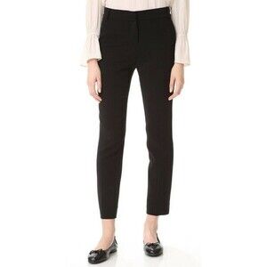 NEW Ramy Brook‎ New York Maria Pants Women's Size 4 Black Straight Cropped $345